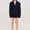 Source Unknown Oversized Fluid Shirt, Navy