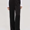 Source Unknown Satin-Crepe Pants, Black