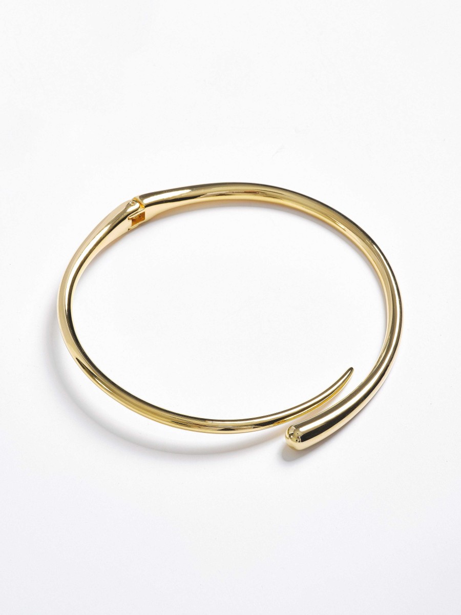 Source Unknown Collar Choker, Gold