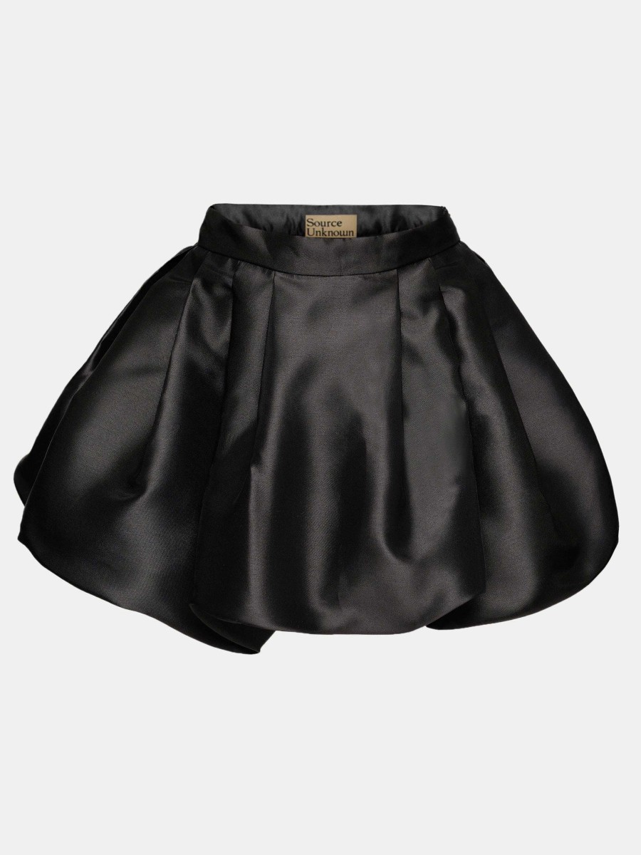 Source Unknown Suki Bubble Hem Miniskirt, Black