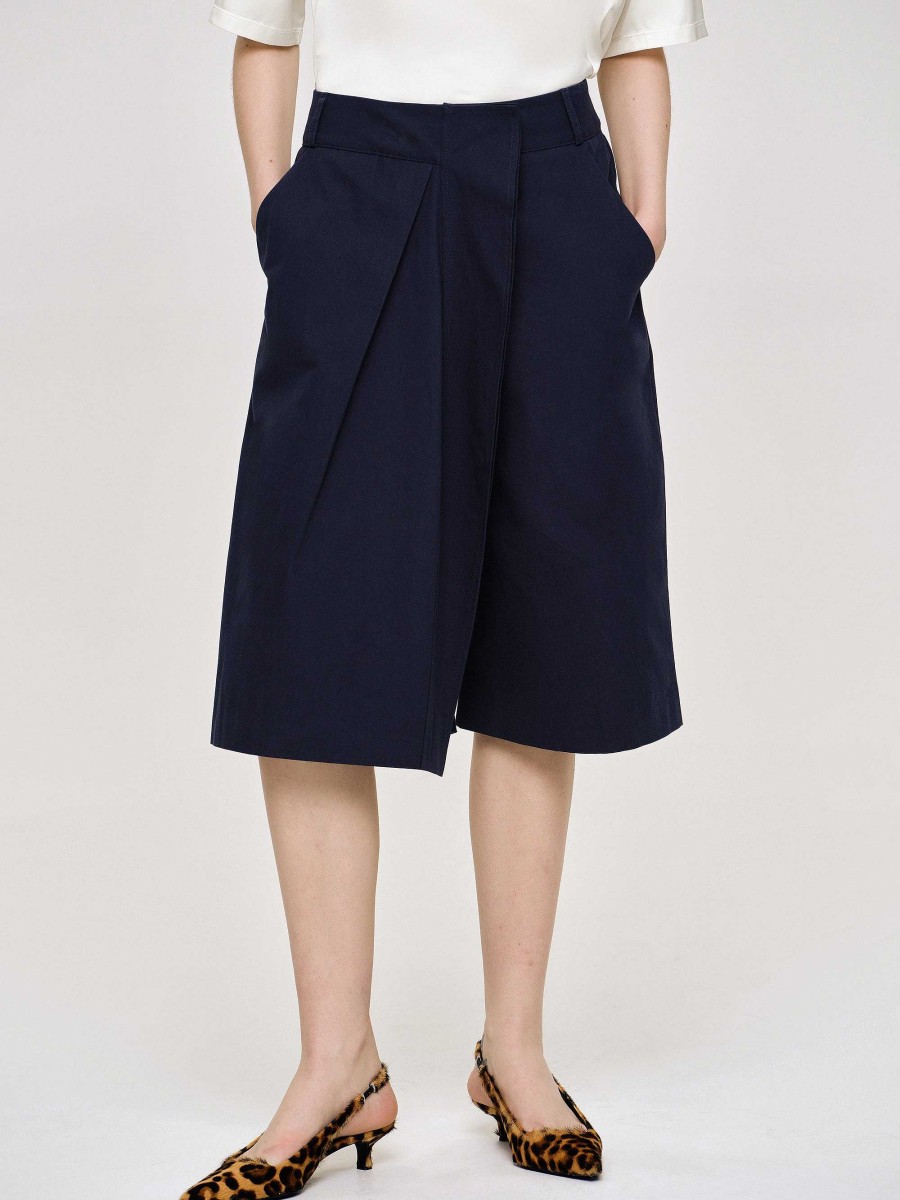 Source Unknown Wrapped Cotton Shorts, Navy