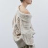 Source Unknown Becca Oversized High Roll Knit Pullover, Birch