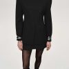 Source Unknown Cinched Waist Split Jacket, Black