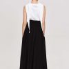 Source Unknown Ocelia Drop Waist Maxi Skirt, Black