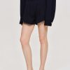 Source Unknown High Rise Angled Shorts, Navy