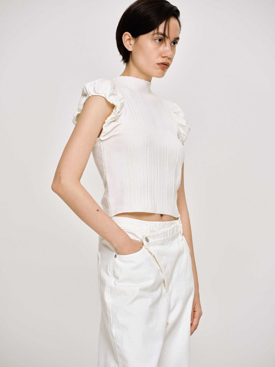 Source Unknown Bubble Rib Knit, White