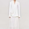 Source Unknown Baia Boxy Wrap Blazer, White