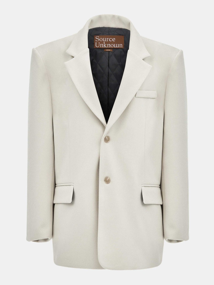 Source Unknown Hayk Oversized Boyfriend Blazer, Cream