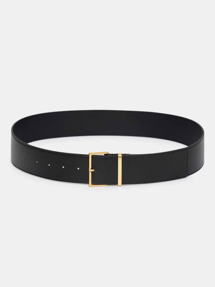 Source Unknown Square Buckle Belt, Black