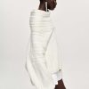 Source Unknown Becca Oversized High Roll Knit Pullover, White