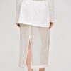 Source Unknown Sheer Midi Skirt, White