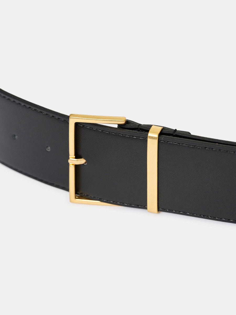 Source Unknown Square Buckle Belt, Black