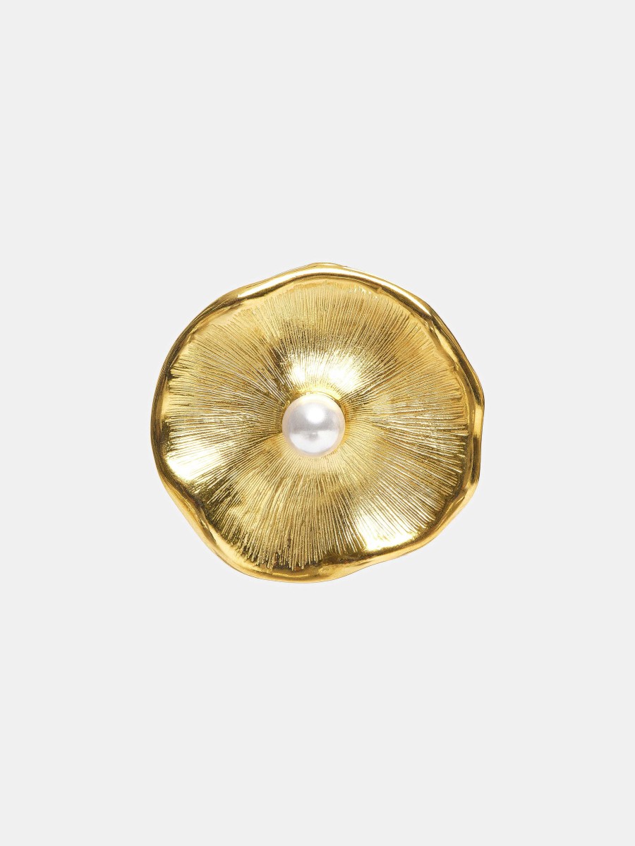 Source Unknown Jardin Stud Earrings, Gold