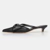 Source Unknown Lisa Mesh Bow Mules, Black