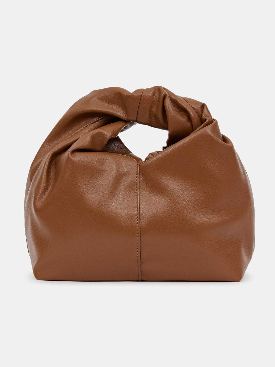 Source Unknown Mini Twist Bag, Cognac