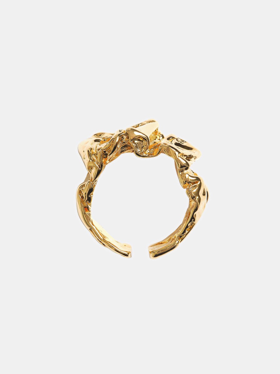 Source Unknown Open Signet Ring, Gold