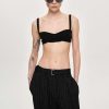 Source Unknown Rib Knit Bra, Black