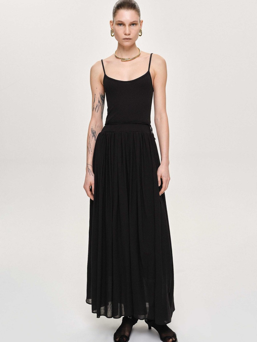 Source Unknown Tulle Slip Dress, Black