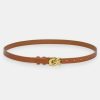 Source Unknown Twisted Knot Buckle Belt, Camel