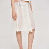 Source Unknown Semi-Sheer Knit Skirt, Birch