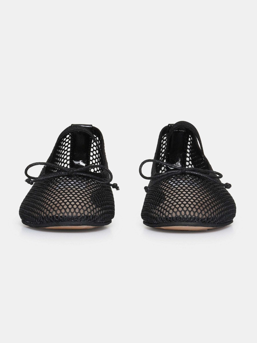 Source Unknown Mary Jane Mesh Ballet Flats, Black