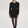 Source Unknown Cinched Waist Split Jacket, Black