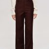 Source Unknown Gabardine Suit Trousers, Merlot Brown