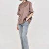 Source Unknown Silky Satin T-Shirt, Red Bean