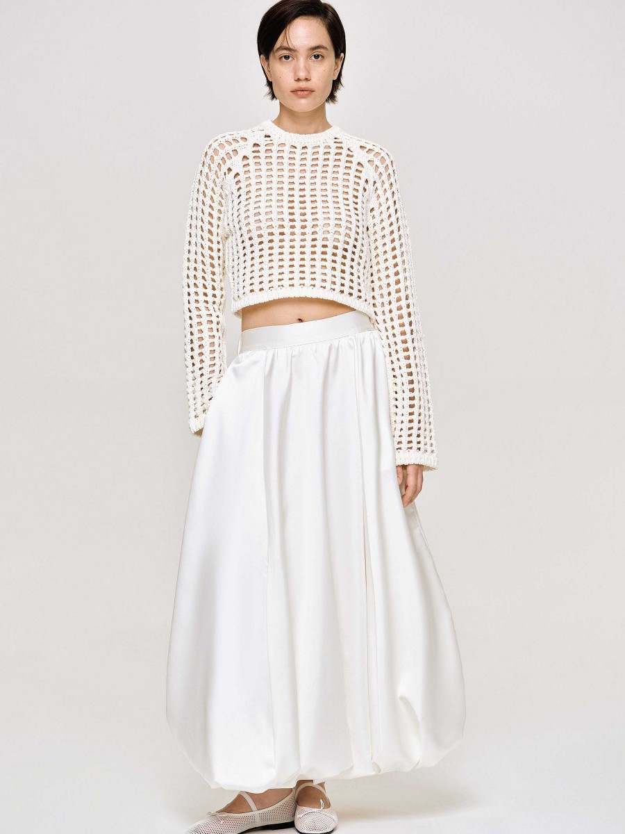 Source Unknown Kaleido Puffball Skirt, White