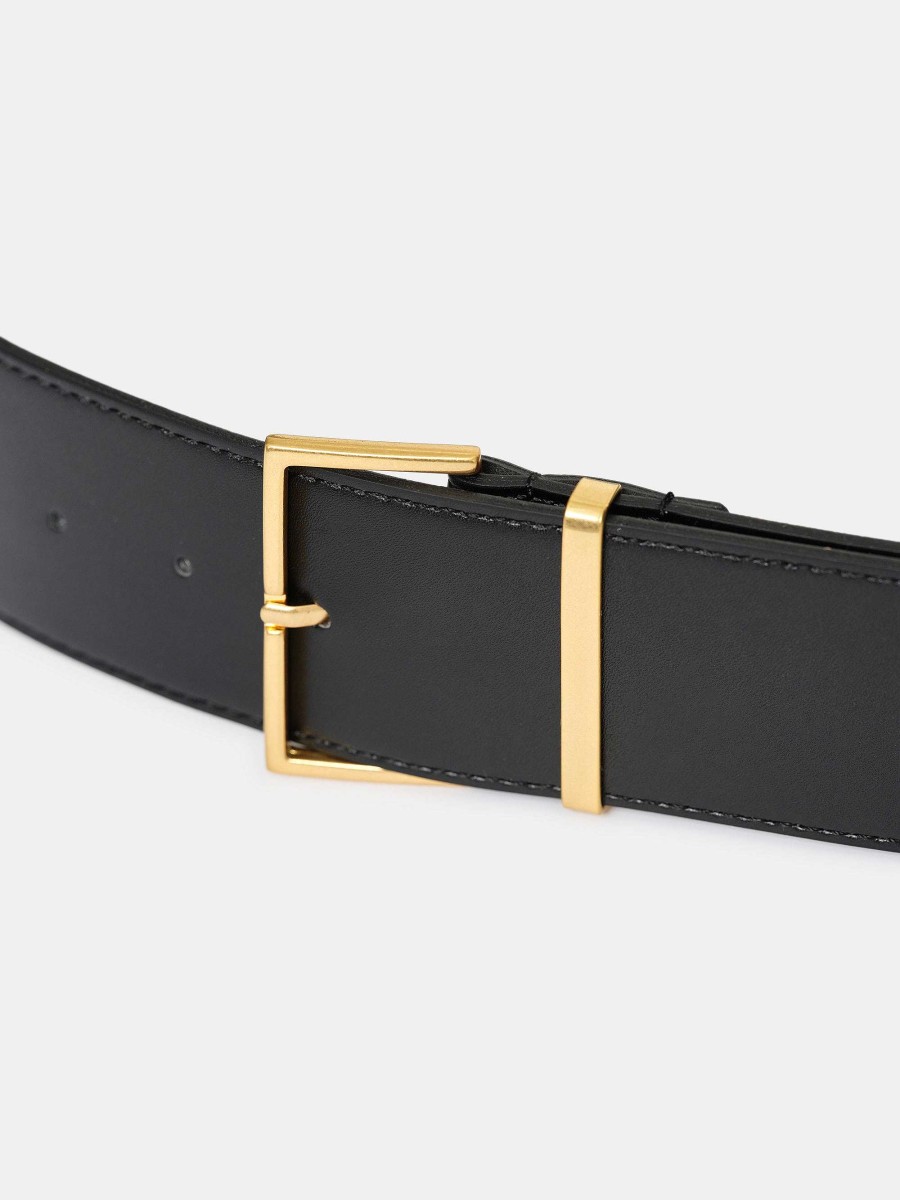 Source Unknown Square Buckle Belt, Black