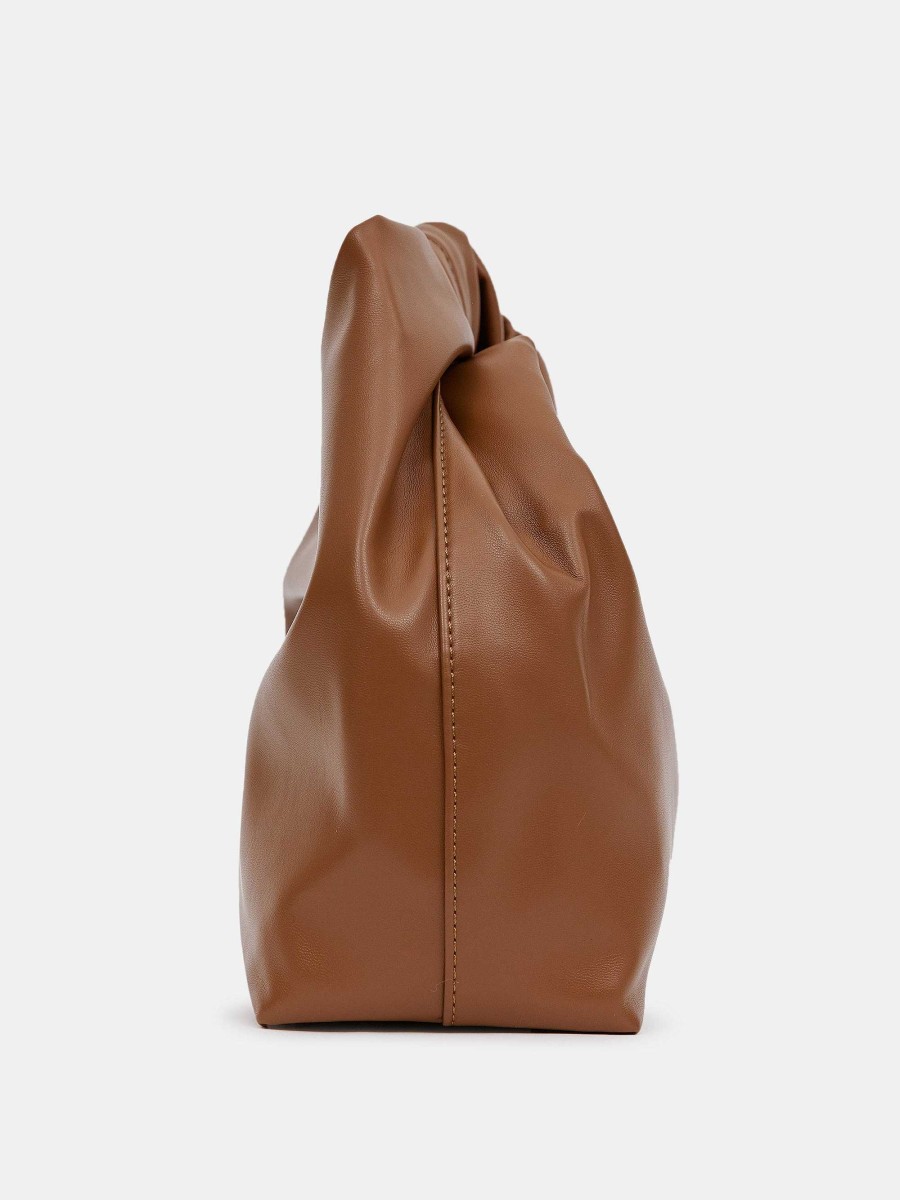 Source Unknown Mini Twist Bag, Cognac