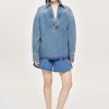 Source Unknown Oversized Denim Shirt, Tint Wash