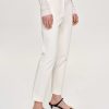 Source Unknown Straight Crop Cigarette Trousers, Ivory