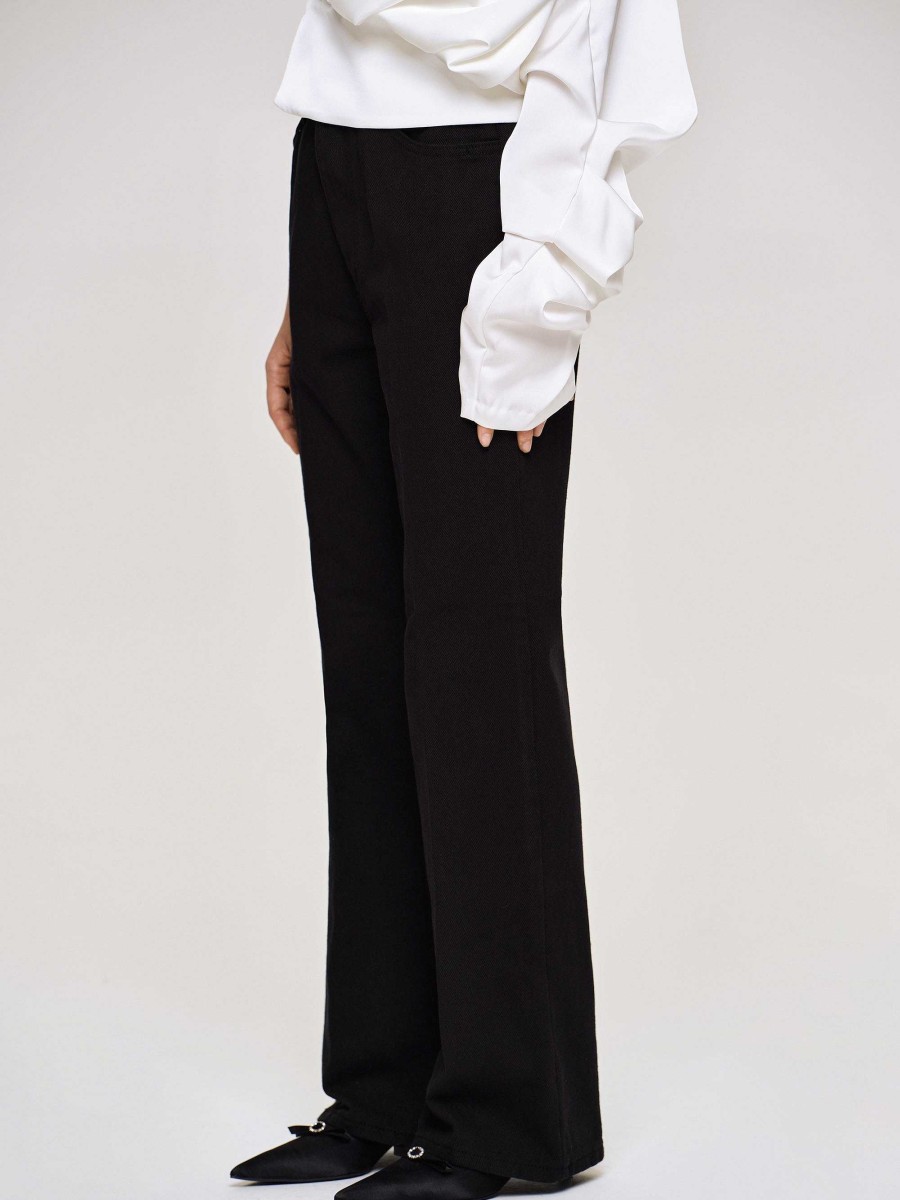 Source Unknown Flared Long Leg Jeans, Black