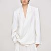 Source Unknown Baia Boxy Wrap Blazer, White