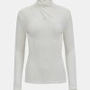 Source Unknown Daye Cross Neck Wool T-Shirt, White