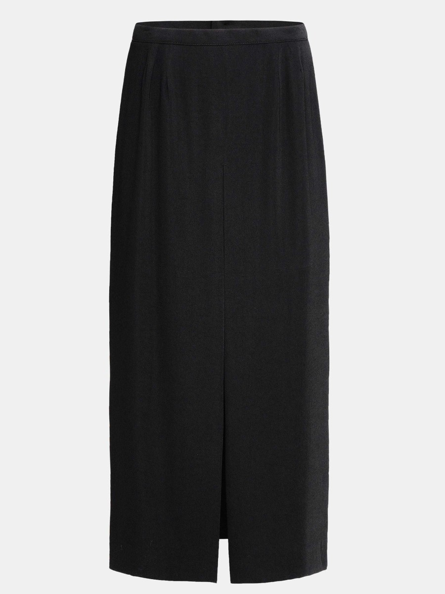 Source Unknown Slit Maxi Skirt, Black