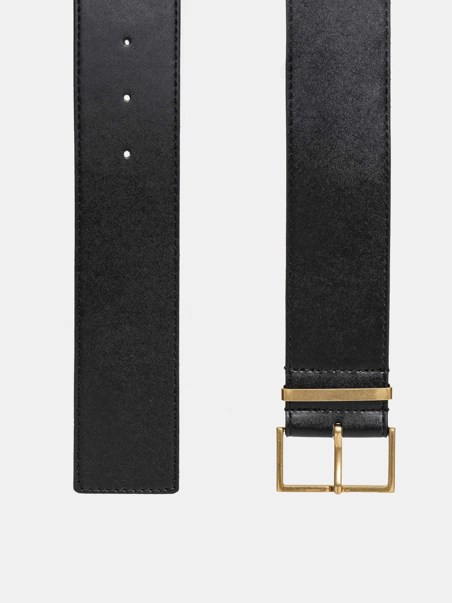 Source Unknown Square Buckle Belt, Black