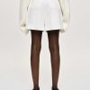 Source Unknown Belted Wide Shorts, White