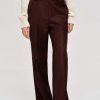 Source Unknown Gabardine Suit Trousers, Merlot Brown