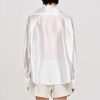 Source Unknown Sailor Collar Sheer Shirt, White