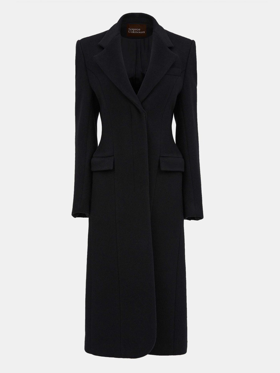 Source Unknown Holin Hourglass Coat, Black