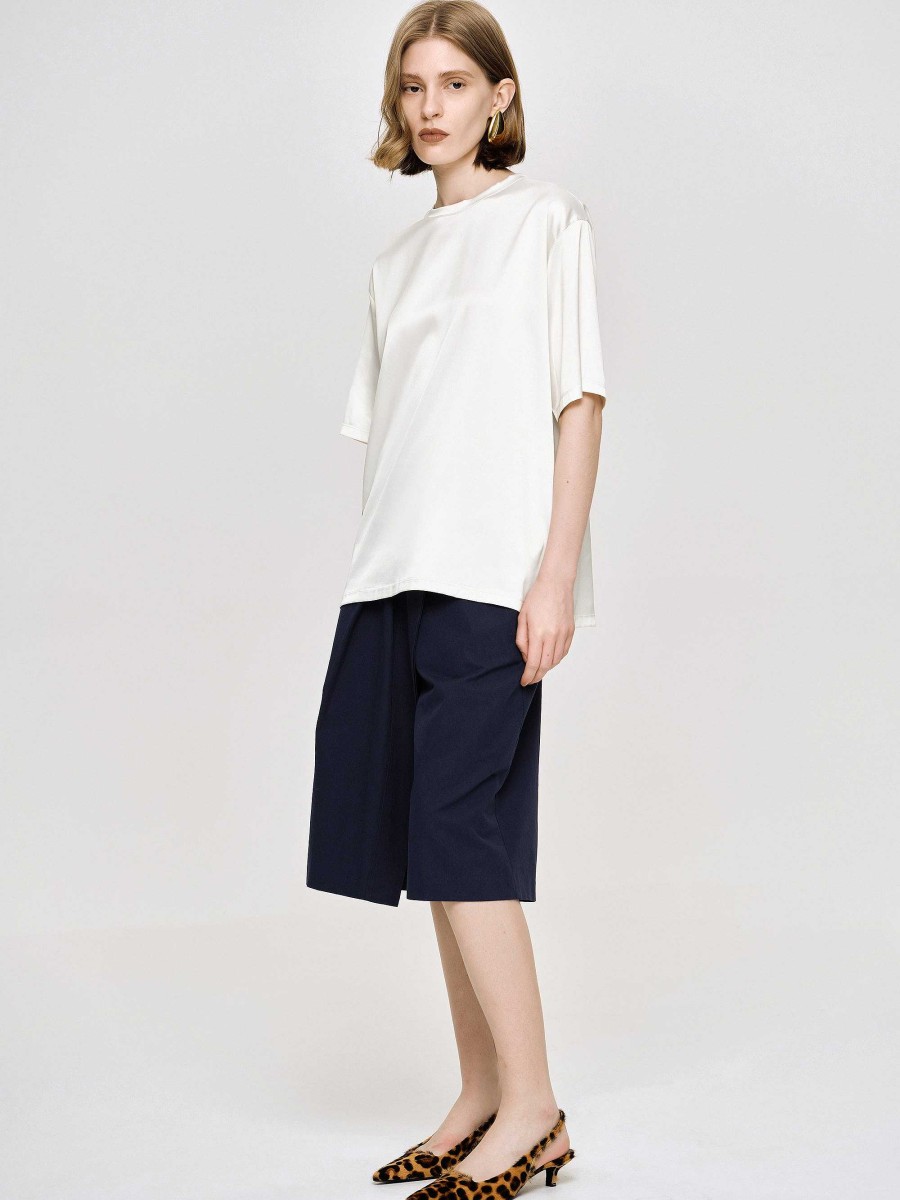 Source Unknown Silky Satin T-Shirt, White