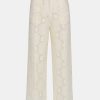 Source Unknown Sevilla Crochet Wide Trousers, Ecru