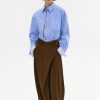 Source Unknown Rennert Criss Cross Trousers, Saddle Brown