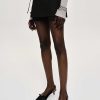 Source Unknown Rioni Belted Mini Skort, Black Bean