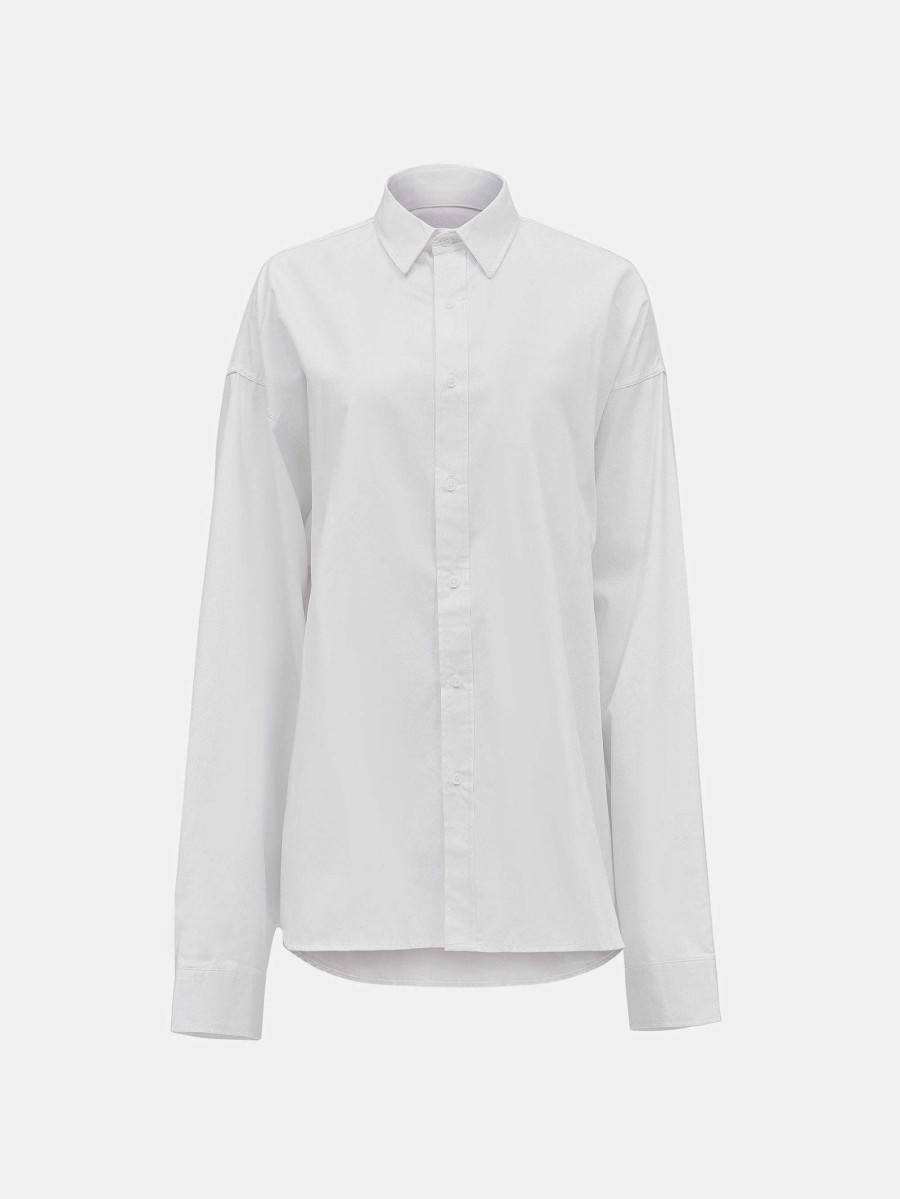 Source Unknown Over-Fit Cotton Shirt, White