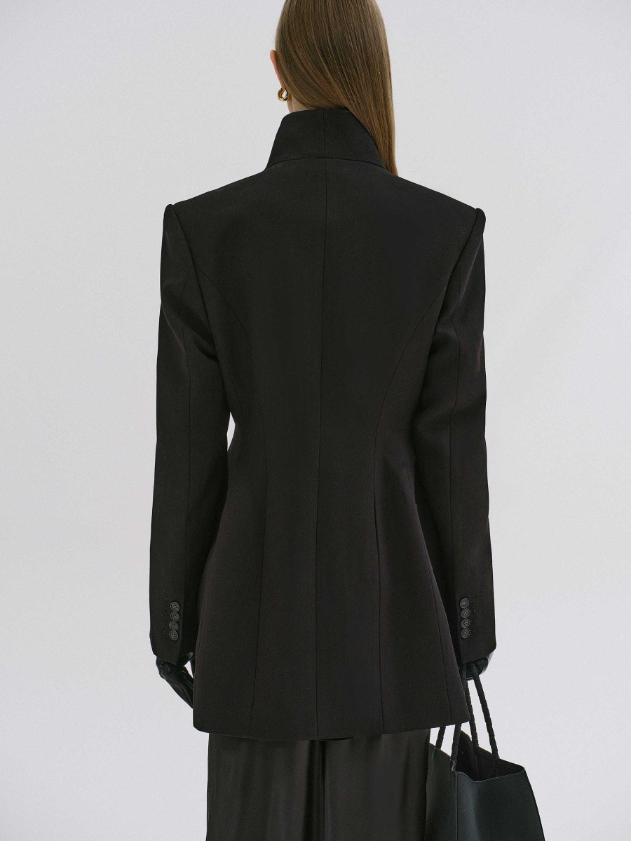 Source Unknown Corrin Wrap Blazer, Black