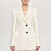 Source Unknown Poldo Hourglass Blazer, Cream