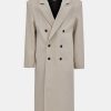 Source Unknown Wallis Oversized Grandpa Coat, Beige